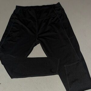 Womens Size 2X Black Athletic Leggings